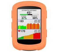 FTRONGRT Coque Compatible avec Garmin Edge 850/550, TPU Souple, Résistant aux Rayures, Étui de Protection pour Compteur de Vélo. Orange