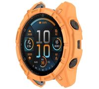 FTRONGRT Coque Compatible avec Garmin Enduro 3, TPU Souple, Anti-Rayures, Montre Étui de Protection Compatible avec Garmin Enduro 3. Orange