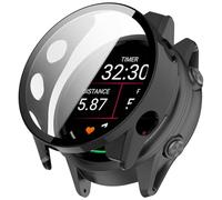 FTRONGRT Coque Compatible avec Garmin Forerunner 570 47mm, PC + Film Trempé, Anti-Rayures Étui de Protection Tout Compris Compatible avec Garmin Forerunner 570 47mm. Noir