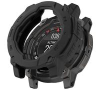 FTRONGRT Coque Compatible avec Garmin Instinct 3 50mm, TPU Souple, Anti-Rayures, Montre Étui de Protection Compatible avec Garmin Instinct 3 50mm. Noir