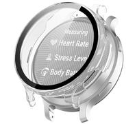 FTRONGRT Coque Compatible avec Garmin Lily 2 Active, PC + Film Trempé, Anti-Rayures Étui de Protection Tout Compris Compatible avec Garmin Lily 2 Active. Transparent