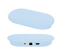 FTRONGRT Coque Compatible avec Google TV Streamer 4K 2024 Animateur, Étanche, Silicone Souple Anti-Chute Animateur TV Étui de Protection.Bleu Ciel