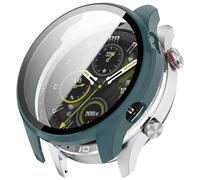 FTRONGRT Coque Compatible avec Honor Watch 5 Pro, PC + Film Trempé, Anti-Rayures Étui de Protection Tout Compris. Aiguille de Pin Vert