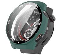 FTRONGRT Coque Compatible avec Huawei Watch GT 6 Pro 46mm, PC + Film Trempé, avec Échelle, Anti-Rayures Étui de Protection Tout Compris. Vert Officiel