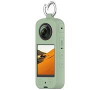 FTRONGRT Coque Compatible avec Insta 360 X4, Anti-Rayures, Silicone Souple Étui de Protection Compatible avec Insta 360 X4 Caméra.Lac de Glace Vert