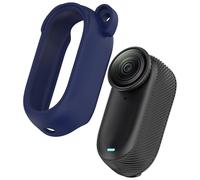 FTRONGRT Coque Compatible avec Insta360 GO 3S / Insta360 GO 3, Anti-Rayures, Silicone Souple Étui de Protection Compatible avec Insta360 GO 3S / Insta360 GO 3 Caméra.Bleu Foncé