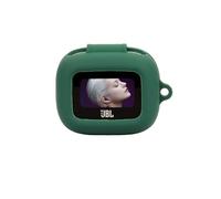 FTRONGRT Coque Compatible avec JBL Live Flex 3 Coque, Antichoc, Housse en Silicone pour Écouteurs Bluetooth Compatible avec JBL Live Flex 3.Vert Foncé
