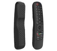 FTRONGRT Coque Compatible avec LG AN-MR21GC / AN-MR21N / AN-MR21GA, Anti-Chute, Anti-Collision, Ultra-Mince et Léger Silicone Télécommande Étui de Protection. Noir