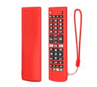FTRONGRT Coque Compatible avec LG TV Remote AKB75095307 AKB75375604 AKB74915305, Ultra-Mince et Léger, Anti-Chute, Anti-Collision, Housse de Protection en Silicone pour Télécommande.Rouge