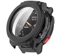 FTRONGRT Coque Compatible avec Mibro Watch GS Pro, PC + Film Trempé, Anti-Rayures Étui de Protection Tout Compris Compatible avec Mibro Watch GS Pro. Noir