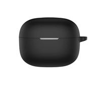 FTRONGRT Coque Compatible avec Motorola Moto Buds 2, Silicone Souple, Résistant aux Rayures, Antichoc, Housse en Silicone pour Écouteurs Bluetooth.Noir
