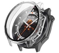 FTRONGRT Coque Compatible avec OnePlus Watch 3 / Oppo Watch X2, PC + Film Trempé, Anti-Rayures Étui de Protection Tout Compris. Transparent