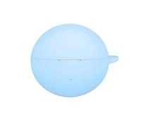 FTRONGRT Coque Compatible avec Oppo Enco Clip 2, Silicone Souple, Résistant aux Rayures, Antichoc, Housse en Silicone pour Écouteurs Bluetooth.Bleu Ciel