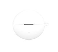 FTRONGRT Coque Compatible avec Oppo Enco Clip 2, Silicone Souple, Résistant aux Rayures, Antichoc, Housse en Silicone pour Écouteurs Bluetooth.Blanc