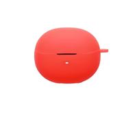 FTRONGRT Coque Compatible avec QCY MeloBuds N70, Silicone Souple, Résistant aux Rayures, Antichoc, Housse en Silicone pour Écouteurs Bluetooth.Rouge