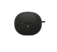 FTRONGRT Coque Compatible avec QCY MeloBuds N70, Silicone Souple, Résistant aux Rayures, Antichoc, Housse en Silicone pour Écouteurs Bluetooth.Noir