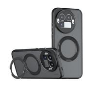 FTRONGRT Coque Compatible avec Realme GT 8 Pro (Support Rotatif 360° pour Magnétique) Protection Complète de l'appareil Photo, Coque de Protection Antichoc.Noir