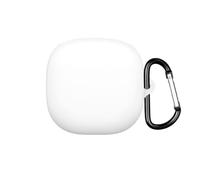 FTRONGRT Coque Compatible avec Shokz OpenFit 2+ T921, Silicone Souple, Résistant aux Rayures, Antichoc, Housse en Silicone pour Écouteurs Bluetooth.Blanc
