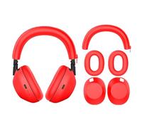 FTRONGRT Coque Compatible avec Sony WH-1000XM6, Silicone Anti-Rayures Capuchon d'oreille et Faisceau de Tête Étui de Protection Compatible avec Sony WH-1000XM6 Écouteur.Rouge