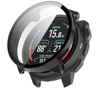 FTRONGRT Coque Compatible avec SUUNTO Nautic S, PC + Film Trempé, Anti-Rayures Étui de Protection Tout Compris. Noir