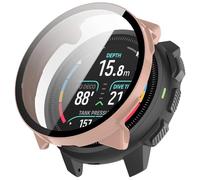 FTRONGRT Coque Compatible avec SUUNTO Nautic S, PC + Film Trempé, Anti-Rayures Étui de Protection Tout Compris. Rose