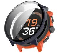 FTRONGRT Coque Compatible avec SUUNTO Run, PC + Film Trempé, Anti-Rayures Étui de Protection Tout Compris. Bleu d'encre