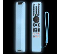 FTRONGRT Coque Compatible avec TCL RC833A, Anti-Chute, Anti-Collision, Ultra-Mince et Léger Silicone Télécommande Étui de Protection. Bleu Lumineux