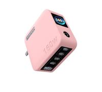 FTRONGRT Coque Compatible avec UGREEN 160W Charger, Étanche à la Poussière, Anti-Chute, Silicone, Chargeur Étui de Protection. Rose