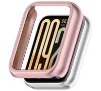 FTRONGRT Coque Compatible avec Xiaomi Smart Band 9 Pro, Anti-Rayures, PC Cadran de Montre Étui de Protection Compatible avec Xiaomi Smart Band 9 Pro.Or Rose