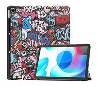 FTRONGRT Coque pour Realme Pad 10.4 Coque Housse Étui,Ultra-Mince et avec Support Coque Protection pour Realme Pad 10.4 -Graffiti