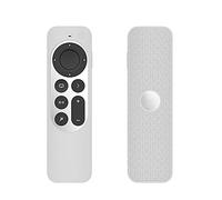 FTRONGRT Étui Coque en Silicone Compatible avec Apple TV 4K 2021 Télécommande, Ultra-Mince et Léger, Anti-Chute, Anti-Collision, Convient pour Le boîtier de télécommande Apple TV 4K 2021.Blanc