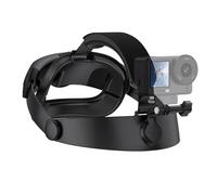 FTRONGRT Support de tête Compatible avec DJI Osmo Action 3/4/5 Pro/6/360/Nano, Insta360 X5 et téléphone Mobile, Harnais POV Rotatif à 360° pour Cyclisme, Course, vlog