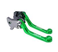 FTRT Pivot Leviers de frein et d'embrayage pour moto tout-terrain compatibles avec KLX140 2008-2021, KLX140L 2008-2020, KLX140G 2017-2020, KLX140R KLX140RF 2021 ; vert
