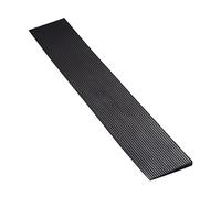 FTsolid Rampe de seuil de porte, 0,8 cm, en caoutchouc, pour fauteuil roulant, poussette, déambulateur ou scooter (0,8 cm de hauteur x 90 cm de largeur)