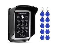 FTSTech 125KHz Clavier de Contrôle d'accès Numérique avec Couvercle Étanche Adapté à l'Extérieur pour le Système de Sécurité Domestique + 10 Touches Bleues (T12)