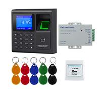FTSTech Kit de système de contrôle d'accès RFID avec mot de passe et 10 porte-clés, bouton de sortie (sans serrure)