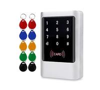 FTSTech Kit de Système Extérieur de Rétro-Éclairage de Clavier de Contrôle d'accès RFID en Métal Étanche IP65 + 10 pièces de Télécommande de Couleur pour Le Coffre-Fort d'Entrée à la Maison
