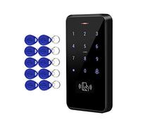 FTSTech Système de Contrôle d'Accès de Porte Étanche DC12V IP68 RFID avec Support Wiegand 26/34, 3000 Utilisateurs+10 Keyfo Bleu (ID 125KHz)