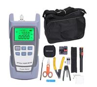 FTTH Kit d'outils de terminaison de fibre optique avec compteur de puissance optique, couperet, pince à dénuder, kit d'outils de fibre optique