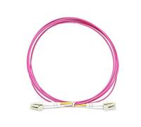 FTTH Lot de 10 cordons de raccordement LC vers LC UPC OM4 multimode duplex 2,0 mm de diamètre 2 m