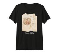 Fœtus dans Le Ventre de Léonard de Vinci Célèbre Dessin Art T-Shirt Haut de Gamme