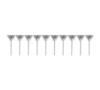 FTVOGUE 10 Pcs Broussin de Roues Métalliques Tasse électrique pour la Poursuite de la Poursuite du Nettoyage, le Polissage en Métal, le Décapage de Peinture, 2,35 Mm de Diamètre (Type de bol)