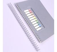 FTVOGUE 10 Pièces Anneaux de Reliure en Plastique à 30 Trous Peignes à épines 12 Mm de Diamètre Distance de 9,5 Mm Peut Contenir 85 Feuilles pour Bricolage Album de Cahier (10PCS)