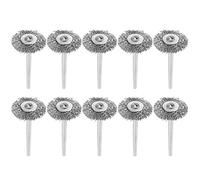 FTVOGUE 10 pièces brosse métallique Mini Kit de polissage en acier inoxydable outil rotatif de nettoyage de roue pour meuleuse outil rotatif perceuse électrique