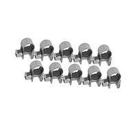 FTVOGUE 10 Pièces en Acier Inoxydable Collier de Serrage Pince 304 en Acier Inoxydable pour Tuyau D'air Tuyau D'eau Conduite de Carburant en Silicone (7-9mm)