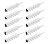 FTVOGUE 10 Pièces Pointe de Fer à Souder, Cuivre Oxygène, Accessoire de Soudure Universel pour Fer à Souder électrique, Réglage de la Température de 100 à 500 Degrés Fahrenheit (Je tape (tête