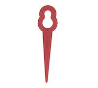 FTVOGUE 100pcs Lames de Coupe en Plastique Tondeuse à Gazon Amélioration de l'efficacité Accessoires de Jardinage (rouge)