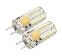FTVOGUE 12V 2 Pièces GY6.35 Ampoule de Remplacement Protection des Yeux 6000K 3W 48 LED Ampoule économie D'énergie pour Lustre Lampe de Table