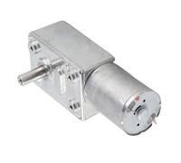 FTVOGUE 12V CC Moteur à Engrenages en Métal à Vis de Couple Élevé Turbo à Vis sans Fin Moteur à Réduction (100RPM)