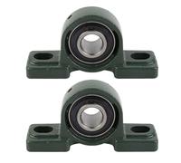 FTVOGUE 2 pièces roulement bloc oreiller UCP204 alésage 20mm | Roulement à billes auto-alignant pour machines industrielles, haute dureté, correction déviation, performance stable